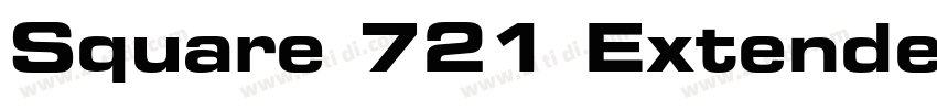 Square 721 Extended字体转换